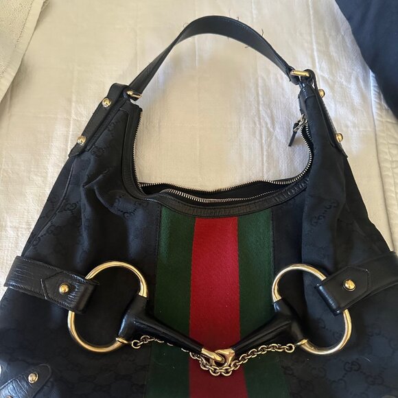 Gucci  Monogram Large Horsebit - Picture 1 of 3